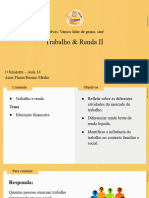 Trabalho & Renda II: Eletivas: Vamos Falar de Grana, Sim!