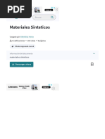 Materiales Sinteticos - PDF - Polímeros - Termoplástico