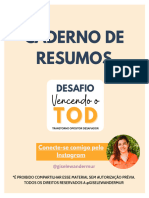 Caderno de Resumos - Desafio VENCENDO O TOD - @giselewandermur