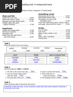 A Restaurant Menu Héctor Fernández Ruíz