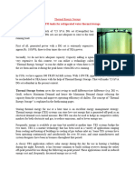 Thermal Energy Storage