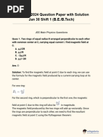 JEE Main 2024 Solutions Jan 30 Shift 1