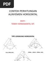 Contoh Perhitungan Lengkung Horisontal