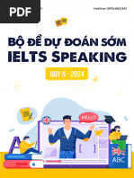 Bộ Đề Dự Đoán Sớm Ielts Speaking Quý II - 2024