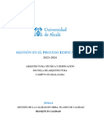 Tema 8-Gestion de La Calidad en Obra. Plan de Control