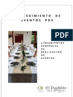 Procedimiento Estandar de Eventos PDV