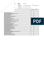 PDI Checklist Master - Dozers