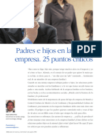 Padres e Hijos en La Misma Empresa. 25 Puntos Críticos.