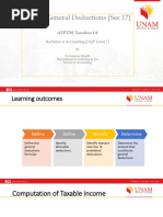 General Deductions Notes