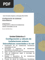 UD 4. Configuración y Cálculo de Instalaciones Fotovoltaicas Conectadas A La Red