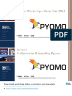 Pyomo Workshop December 2023