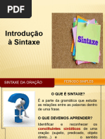 Introdução À Sintaxe