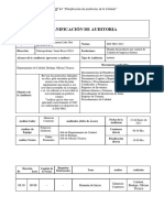 Taller #14 Planificación de La Auditoria