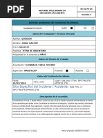 RI-02-PS-04 Informe Preliminar de Incidente IN ITINERE QUESADA