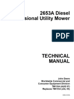 TM1554 John Deere 2653A Diesel Professional Utility Mower Technical Manual