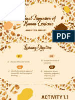 GEC 4 Lesson 1 Ethical Dimension of Human Existence Lesson 063203