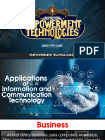 Applications of ICT