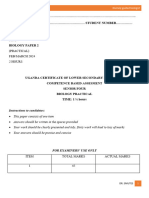 S4 Biology Practical CBC by Smutes With Guide