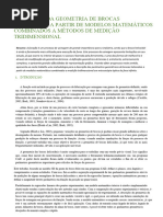 Descrição Da Geometria de Brocas Helicoidais A Partir de Modelos Matemáticos Combinados A Métodos de Medição Tridimensional