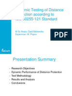 Dynamic Testing of Distance Protection