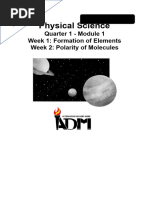 PhysicalSci12 Q1 Mod1 Week1 Formation of Elements v3-1 033722