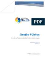 Gestão Pública: Disciplina: Fundamentos Dos Contratos e Licitações