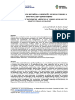 Desmistificação Da Matemática - Libertação Do Senso Comum e A Construção Do Conhecimento