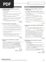 Checkpoint A2+ B1 Review Test 1 B