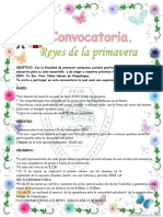 Convocatoria para La Reina de La Primavera