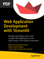 Web Application Development Streamlit