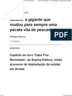 Álcalis A Gigante Que Mudou para Sempre Uma Pacata Vila de Pescadores - Folha Dos Lagos