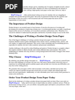 Product Design Term Paper