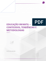 Aula 01 - EDUCAÇÃO INFANTIL - CONTEÚDOS, TENDÊNCIAS E Aula 01