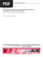 A Numerical Case Study On Pier Shape Coefficient o