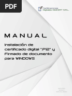 Manual P12 - Instalación Del Certificado Digital y Firmado de Documento