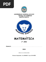 Colegio Martín Zapata - Matemática I