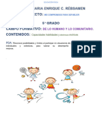 5 Proyecto Educacion Fisica 5° Primaria Abp Mis Compromisos para