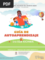 1ro Egb Kichwa: Guía de Autoaprendizaje