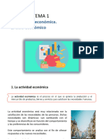 Tema 1. La Actividad Económica. El Ciclo Económico