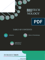 Biotechnology Company Profile by Slidesgo