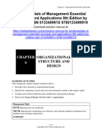 Fundamentals of Management Essential Concepts and Applications 9Th Edition Robbins Solutions Manual Full Chapter PDF