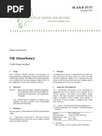 Paper and Board Oil Absorbency Cobb-Unger Method p2037-77