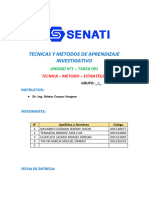 Tecnicas y Metodos de Aprendizaje Investigativo Tarea 1