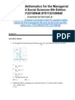 Applied Mathematics For The Managerial Life and Social Sciences 6Th Edition Tan Test Bank Full Chapter PDF