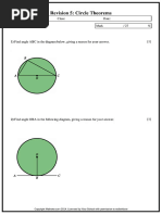 Revision 5 Circle Theorems