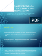 Sicomotricidad para Sala Cuna Mayor y Nivel Medio