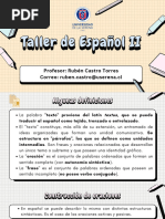 Clases de Taller de Español II - Semana 3