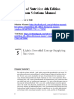 Science of Nutrition 4Th Edition Thompson Solutions Manual Full Chapter PDF