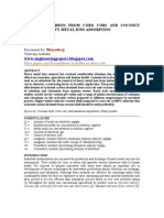 Activated Carbon From Corn Cobs and Coconut Shell For Heavy Metal Ions Adsorption