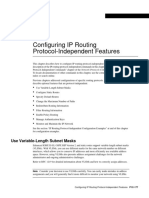 Configuring IP Routing Protocol Independent